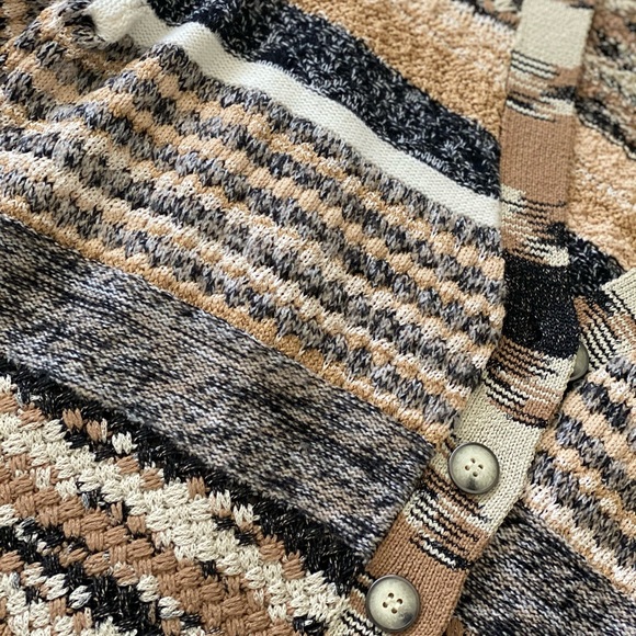 Veronica Beard Cecily Mixed Knit Cardigan - Picture 7 of 9